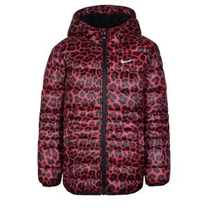 Nike Girls’ Just Do It Leopard Print Jacket Size 6X